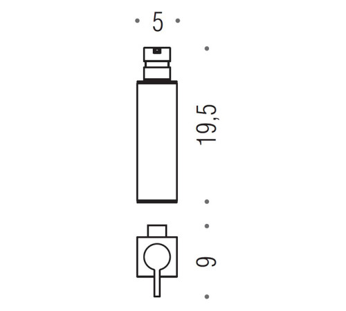 Дозатор для мыла подвесной Colombo Design MiniQ золото матовое B9343.OM