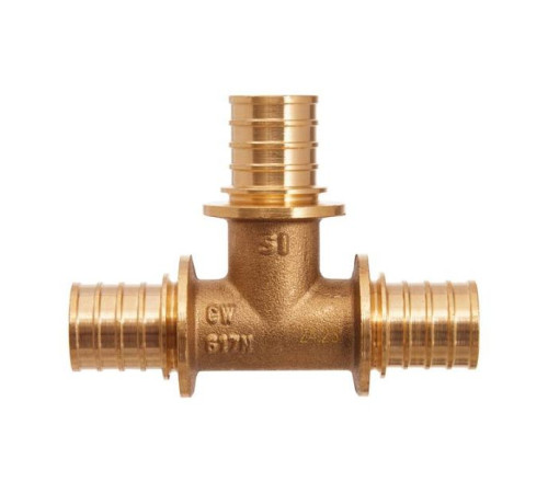 Тройник аксиальный латунный Smart Install 32x4.4 мм 52174S