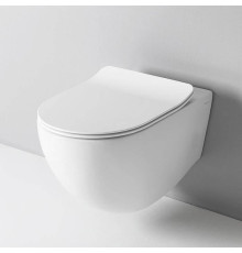 Унитаз подвесной Artceram File 2.0 безободковый 36х52 см белый матовый FLV006 05 00