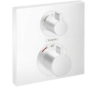 Термостат Hansgrohe Ecostat Square скрытого монтажа на 2 потребителя матовый белый 15714700
