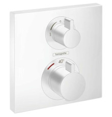 Термостат Hansgrohe Ecostat Square скрытого монтажа на 2 потребителя матовый белый 15714700