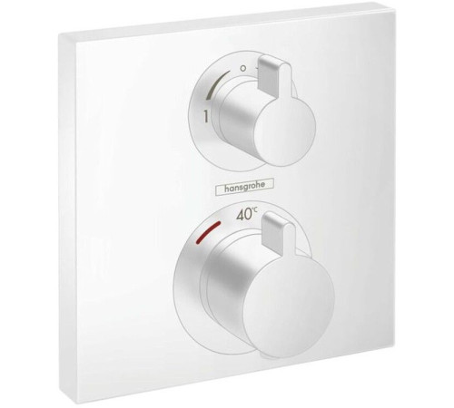 Термостат Hansgrohe Ecostat Square скрытого монтажа на 2 потребителя матовый белый 15714700