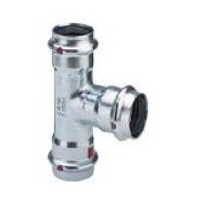 Тройник Viega Prestabo с SC-Contur оцинкованная сталь 35х15х35 мм 558741