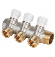 Коллектор Hogart Premium 3 выхода 1 x 3/4 EK с регулирующими вентилями MM4030605