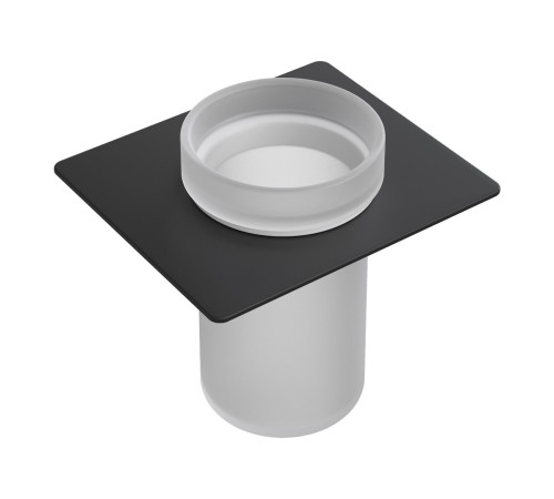 Стакан для зубных щеток подвесной Boheme Space стеклянный черный 10966-B-TUM