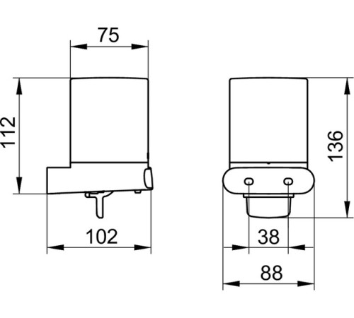 Колба для дозатора мыла KEUCO ELEGANCE NEW хрустальная матовая Белый 11652 009000
