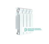 Радиатор биметаллический Rifar Monolit 350 4 секции боковое подключение белый Н11569