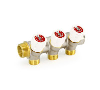 Коллектор регулирующий STOUT 4 выхода 1 x 1/2 HP-BP никелированный SMB-0673-000004