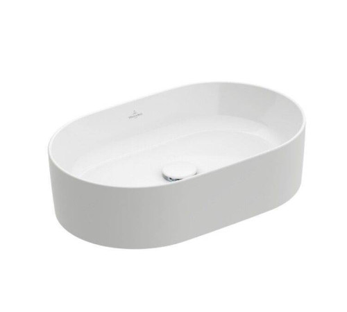 Раковина накладная Villeroy & Boch Collaro 560х360х145 мм CeramicPlus Stone White 4A1956RW