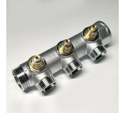 Коллектор регулирующий FAR 3 выхода 1 x 3/4 HP-BP Евроконус 45 мм 414C4330