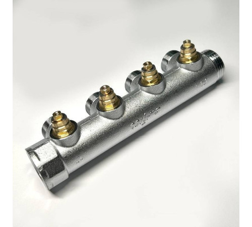 Коллектор регулирующий FAR 4 выхода 1 x 3/4 HP-BP Евроконус 45 мм 414C4340