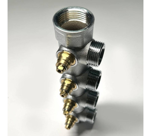 Коллектор регулирующий FAR 4 выхода 1 x 3/4 HP-BP Евроконус 45 мм 414C4340