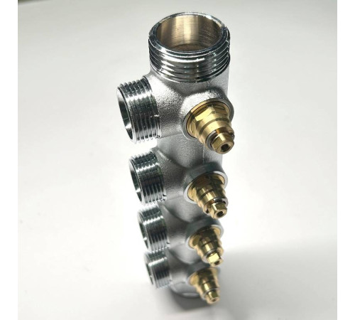 Коллектор регулирующий FAR 4 выхода 1 x 3/4 HP-BP Евроконус 45 мм 414C4340