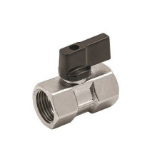 Кран шаровой ELSEN MINI полнопроходной прямой 1/2 ВВ PN 40 ручка-бабочка EV92.1212