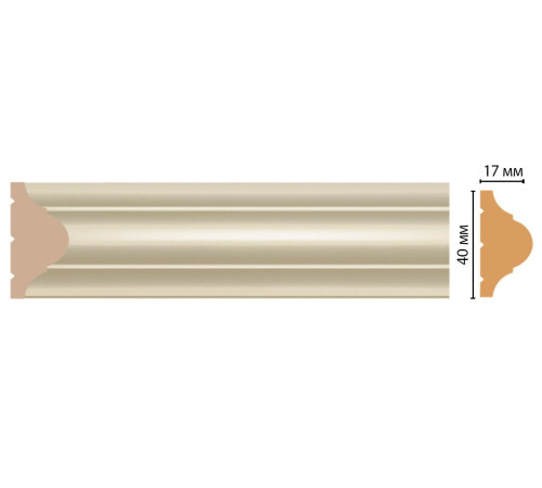 Молдинг DECOMASTER D002-61 40х17х2400 мм D002-61