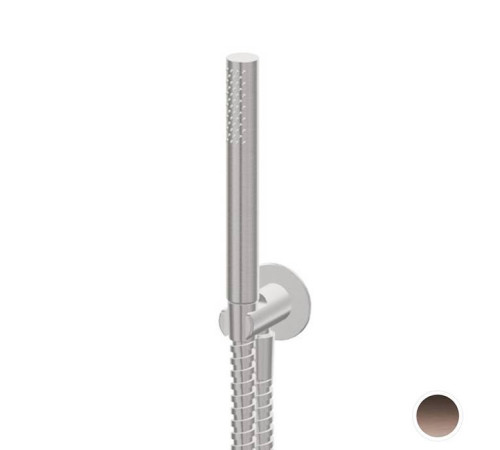 Душевой гарнитур Newform X-STEEL 316 настенный держатель ручной душ шланг 150 см PVD Brushed copper bronze 69645X.59.067