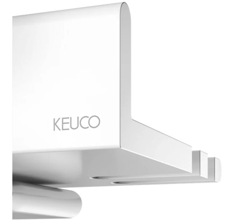 Полочка для душа съёмная Keuco Collection Reva со стеклоочистителем белый 12859 510000