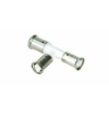 Тройник переходный Henco ПВДФ пресс белый 26x26x20 мм 11PKW-262620