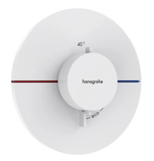 Термостат hansgrohe ShowerSelect Comfort S с регулировкой напора скрытый монтаж матовый белый 15559700