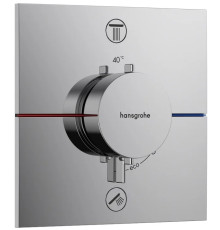 Термостат hansgrohe ShowerSelect Comfort E для 2 потребителей внешняя часть хром 15572000