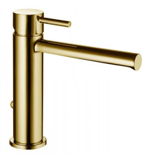 Смеситель для раковины BOSSINI OKI с донным клапаном золото Z005301.021