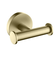 Крючок двойной Aquanet Оберон шлифованное золото AQ4202BG