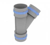 Тройник косой круглый Hogart Flexag FL75-TR