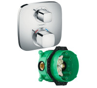 Комплект термостатического смесителя для душа Hansgrohe Ecostat E 15708000/01800180 15708000S