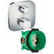 Комплект термостатического смесителя для душа Hansgrohe Ecostat E 15708000/01800180 15708000S