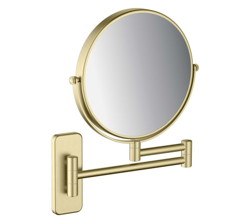 Зеркало косметическое настенное Aquanet 5x увеличение шлифованное золото AQ4911BG