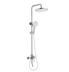 Душевая система Aquanet Лугано AQ2740CR со смесителем для ванны 255 мм хром AQ2740CR
