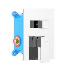 Смеситель для ванны Aquanet Libra встраиваемый 2 режима комплект AQ1646CR