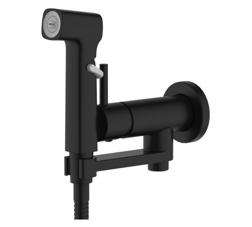 Комплект для гигиенического душа Aquanet Ника встроенный матовый черный AQ1819MB