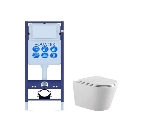 Комплект инсталляции AQUATEK ВЕГА/17 рама Standard INS-0000017 унитаз AQ1905-00 с сиденьем soft-close