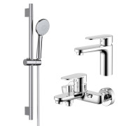 Набор смесителей 3 в 1 Aquanet Ника AQ1810CR/AQ1840CR/AQ2017CR AQ1830CR