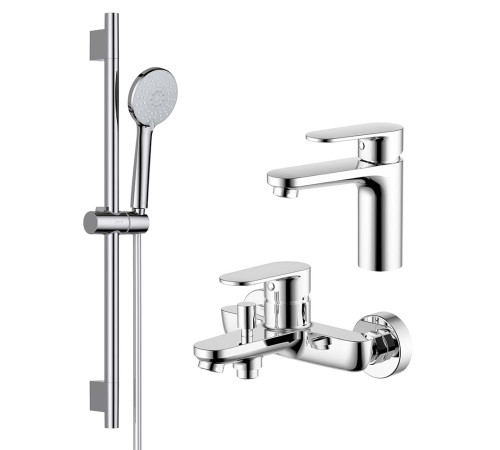 Набор смесителей 3 в 1 Aquanet Ника AQ1810CR/AQ1840CR/AQ2017CR AQ1830CR