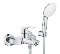 Смеситель для ванны GROHE Eurosmart с душевым набором Tempesta 110 хром 25276003