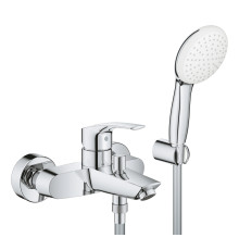 Смеситель для ванны GROHE Eurosmart с душевым набором Tempesta 110 хром 25276003