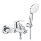 Смеситель для ванны GROHE Eurosmart с душевым набором Tempesta 110 хром 25276003
