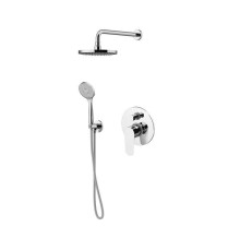 Душевой комплект встраиваемый Gattoni H2Omix7000 на 2 выхода верхний душ 250 мм хром 7009070C0