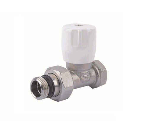 Вентиль радиаторный прямой ручной General Fittings 3/4 EK - 1/2 НР с уплотнением O-RING EVR083411