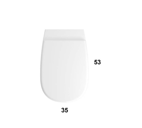 Унитаз подвесной Globo Daily Rimless 53х35 см безободковый белый DNS02BI