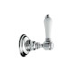 Запорный вентиль 3/4 Nicolazzi с белой ручкой хром 4911/4912CR78