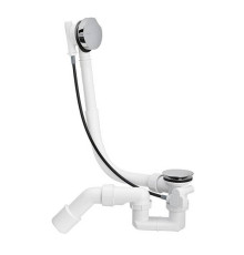 Слив-перелив для ванны Viega Simplex с сифоном и коленом 45° L-60 см хром 595678