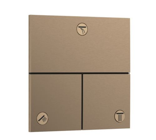 Вентиль hansgrohe ShowerSelect Comfort E для 3 потребителей скрытый монтаж бронза 15573140