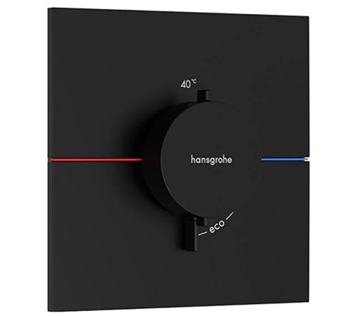 Термостат hansgrohe ShowerSelect Comfort E для 1 потребителя внешняя часть матовый черный 15574670