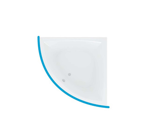 Карниз для ванны Radomir Лира дуга 1480х1480 мм KARN-0000013