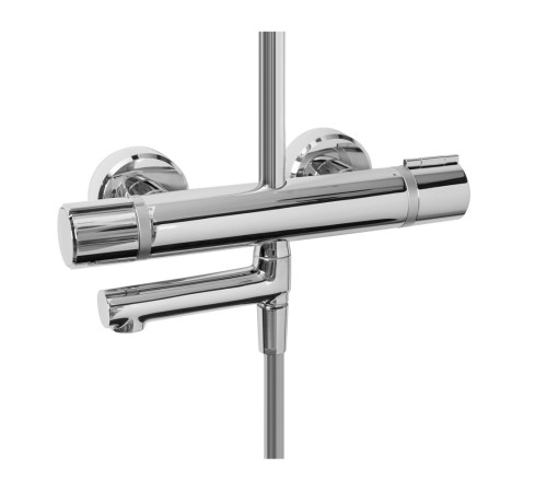 Душевая колонна термостатическая Jacob Delafon Atom со смесителем для ванны E26238-CP