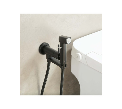 Комплект для гигиенического душа Aquanet Ника встроенный матовый черный AQ1819MB