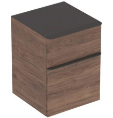 Шкаф боковой Geberit Smyle Square низкий 2 ящика цвет пекан 500.357.JR.1